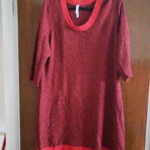 Red Sweater dress